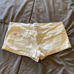 Hollister white shorts